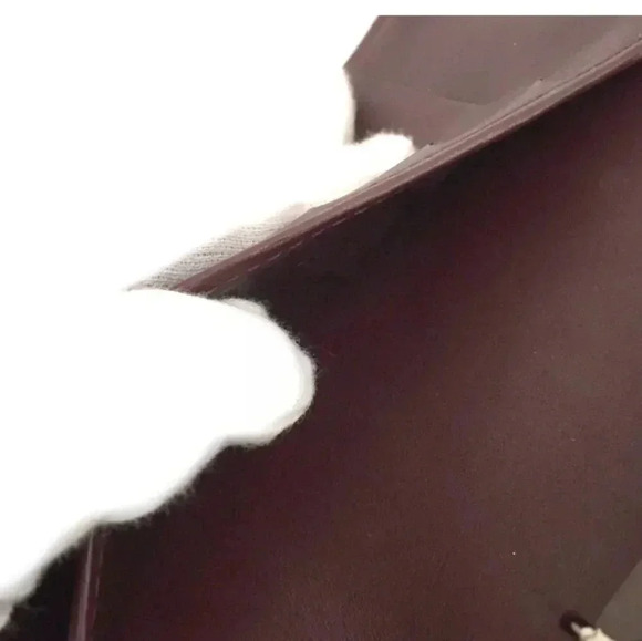 $119 Authentic Louis Vuitton Monogram Mat Agenda PM Notebook Cover Maroon FIRM - Picture 7 of 16